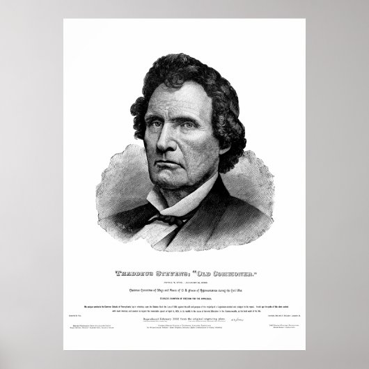 Thaddeus Stevens Print (Voorkant)