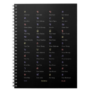 Thai Alphabet Consonant Class Notebook Notitieboek