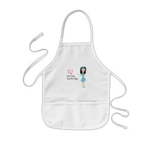 Thai alphabet Yor Ying Apron Kinder Schort