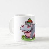 Thai baby hippo koffiemok (Voorkant links)