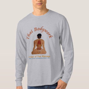 Thai Bodywork Stone Green long-sleeved T-shirt