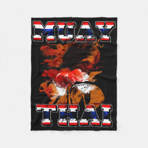 Thai Bokser Cadeau Thailand Muay Thai Kunst Ki Fleece Deken