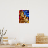 Thai China Buddha Afbeelding Statue Poster (Keuken)