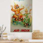 Thai Dance |  Bangkok Thailand Reis Poster (Keuken)