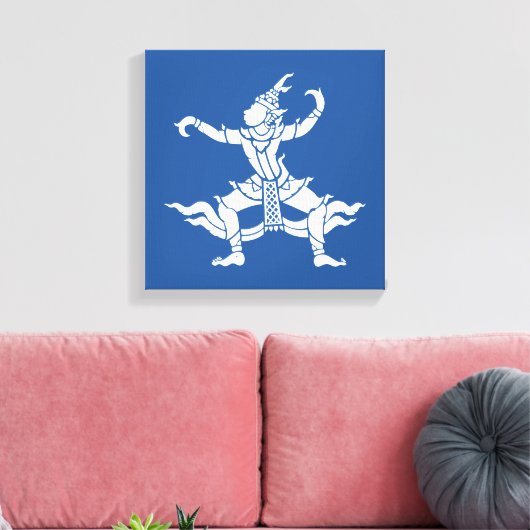 Thai Dancer ⚠ Thailand Sign ⚠ Canvas Afdruk (Insitu (Woonkamer))