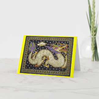 Thai Dragon Tapestry Blank Wenskaart Kaart