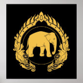 Thai Elephant Poster (Voorkant)
