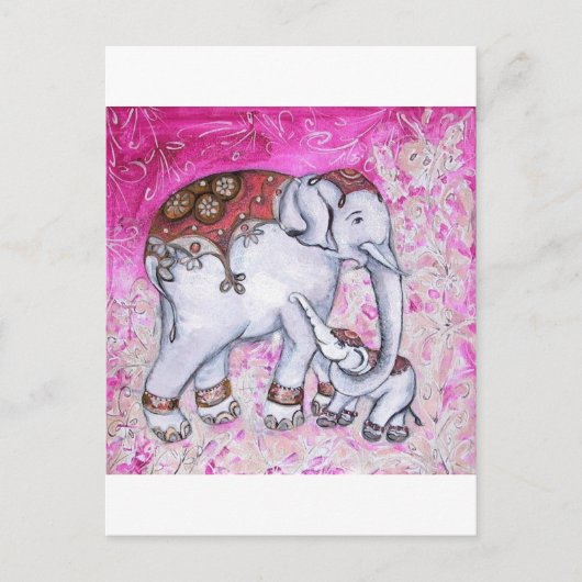 THAI ELEPHANTS BRIEFKAART (Voorkant)