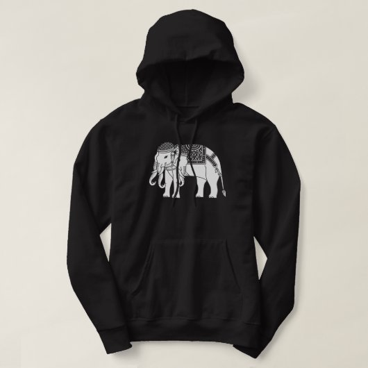 Thai Erawan White Elephant Hoodie (Design voorkant)