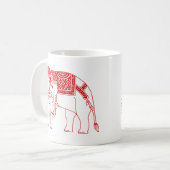 Thai Erawan White Elephant Koffiemok (Voorkant links)