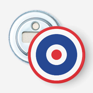 Thai Flag Roundel Target Button Flesopener