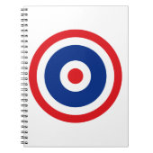 Thai Flag Roundel Target Notitieboek (Voorkant)
