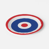 Thai Flag Roundel Target Papieren Bordje (Gekanteld)