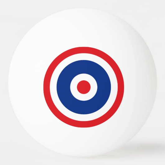 Thai Flag Roundel Target Pingpongballen (Voorkant)