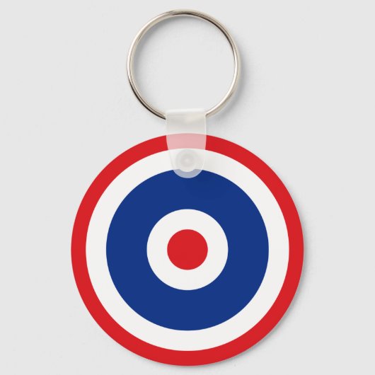 Thai Flag Roundel Target Sleutelhanger (Voorkant)
