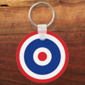 Thai Flag Roundel Target Sleutelhanger (Voorkant)