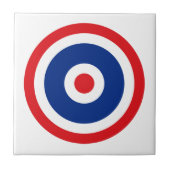 Thai Flag Roundel Target Tegeltje (Voorkant)