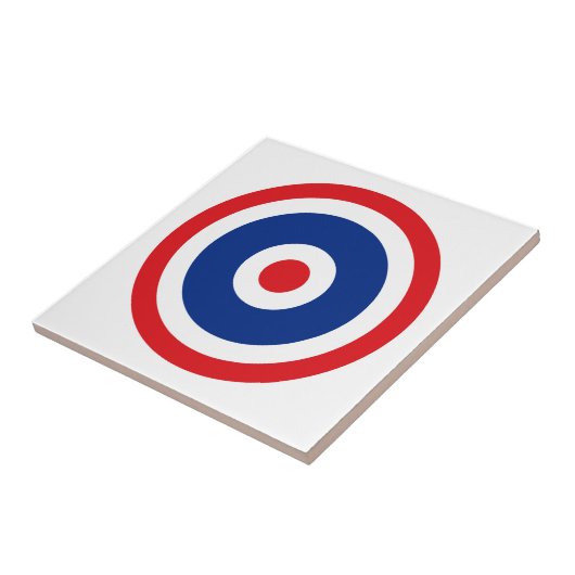 Thai Flag Roundel Target Tegeltje (Zijkant)