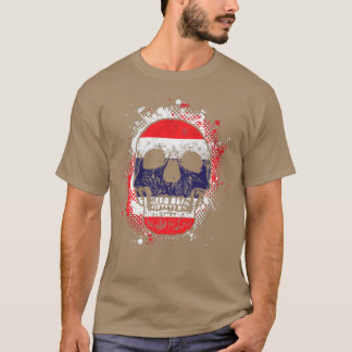 Thai Flag Skull T-shirt