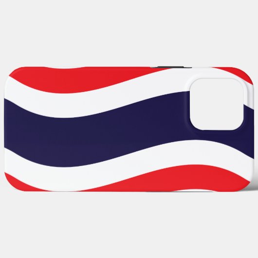 Thai Flag Wave Case-Mate iPhone Case (Achterkant (horizontaal))