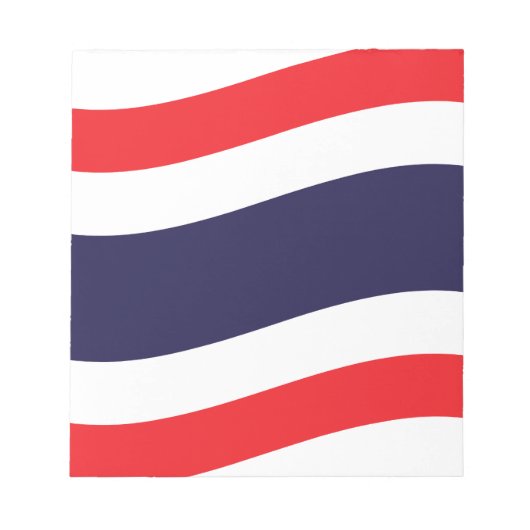 Thai Flag Wave Notitieblok (Voorkant)