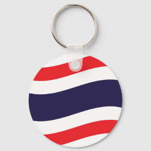 Thai Flag Wave Sleutelhanger