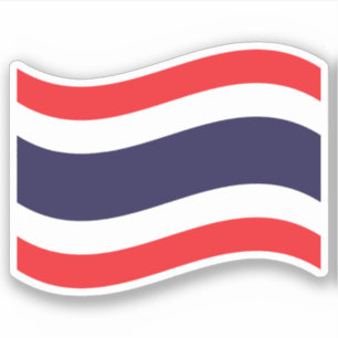 Thai Flag Wave Sticker