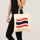 Thai Flag Wave Tote Bag (Voorkant (product))