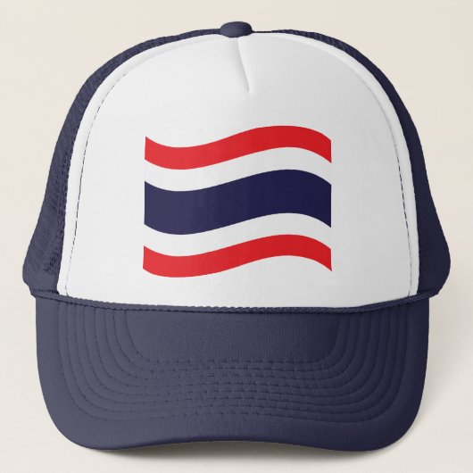Thai Flag Wave Trucker Pet (Voorkant)