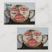 Thai Ghost Face, Phi Ta Khon Mask Festival, Loei Visitekaartje (Voorkant / Achterkant)