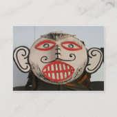 Thai Ghost Face, Phi Ta Khon Mask Festival, Loei Visitekaartje (Achterkant)