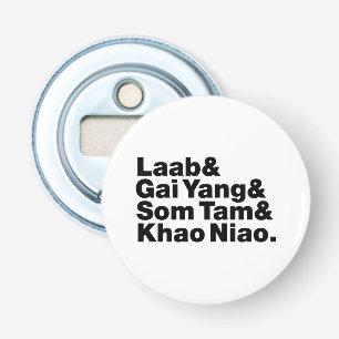 Thai Isaan Street Food Button Flesopener