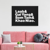 Thai Isaan Street Food Canvas Afdruk (Insitu (Woonkamer))