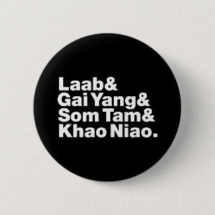 Thai Isaan Street Food Ronde Button 5,7 Cm