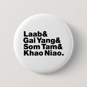Thai Isaan Street Food Ronde Button 5,7 Cm