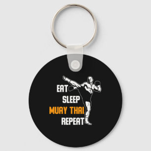 Thai Kickboksen Martial Arts Vechters Geschenk Mua Sleutelhanger