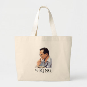 Thai King Bhumibol Adulyadej Grote Tote Bag