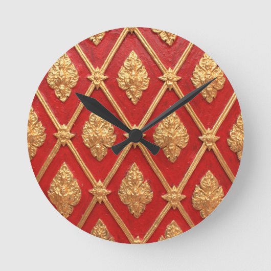 Thai kunstpatroon ronde klok (Voorkant)