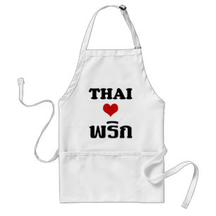 THAI LIVE PHRIK (CHILI) ❤ Thaise levensmiddelen Standaard Schort