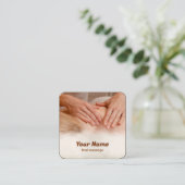 Thai Massage Vierkante Visitekaartje (Staand voorkant)