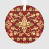 Thai Ornament - Gold en Red (achterkant)