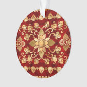 Thai Ornament - Gold en Red (voorkant)