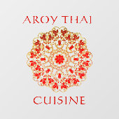 Thai Restaurant Front aanpassen Adverteren Raamsticker (Vel)