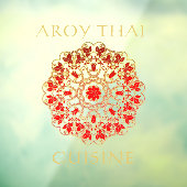 Thai Restaurant Front aanpassen Adverteren Windo Raamsticker (Vel 3)