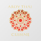 Thai Restaurant Front aanpassen Adverteren Windo Raamsticker (Vel)