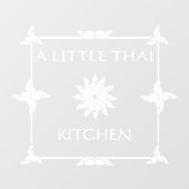 Thai Restaurant Thailand Flower Window C aanpassen Raamsticker (Vel)