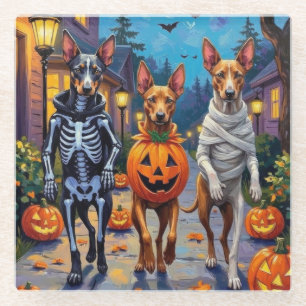 Thai Ridgeback Halloween kostuum Glazen Onderzetter