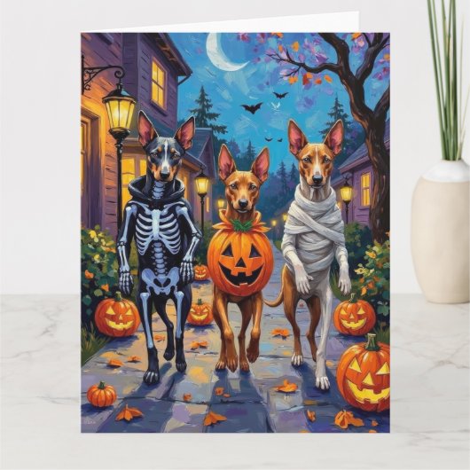 Thai Ridgeback Trick-or-Treating Halloween Costume Kaart (Voorkant)