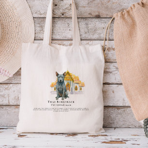 Thai Ridgeback Waterverf Dog Tote Bag
