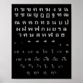 Thai Script Muur Alfabet klinkers Halloween kostuu Poster (Voorkant)